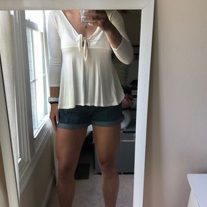 American Eagle Soft & Sexy Quarter Sleeve